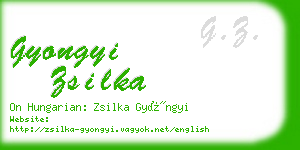 gyongyi zsilka business card